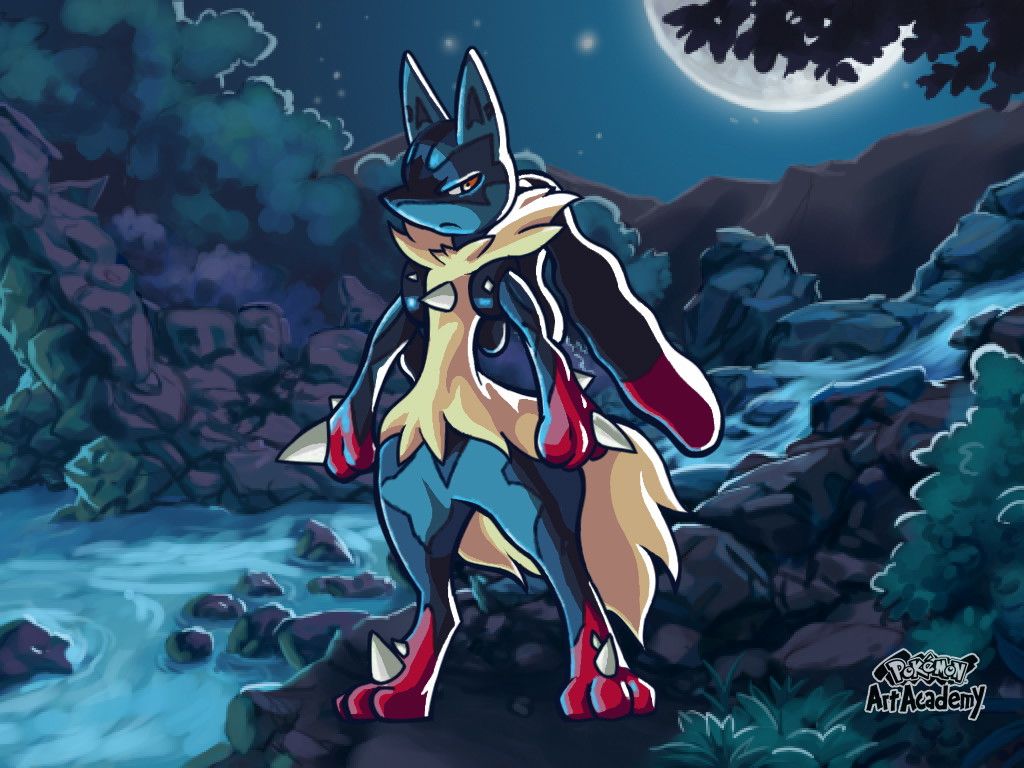 Mega Lucario [3DS] by Drakk'Art