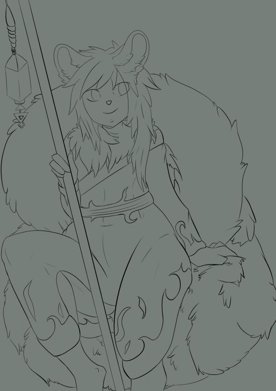 Pin up clothed [collab] by Drakk'Art