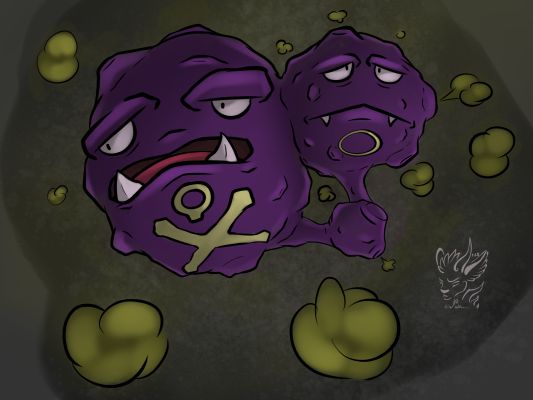 Weezing ^^ by Drakk'Art